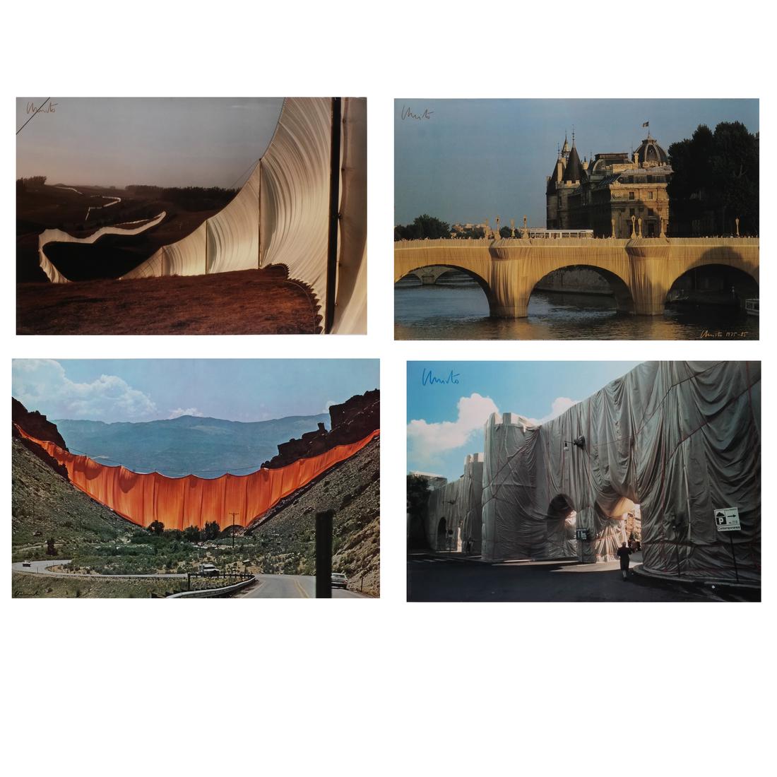 Christo: 4 Offset Photo-Lithos, Wrapped & Running (1 of 10)