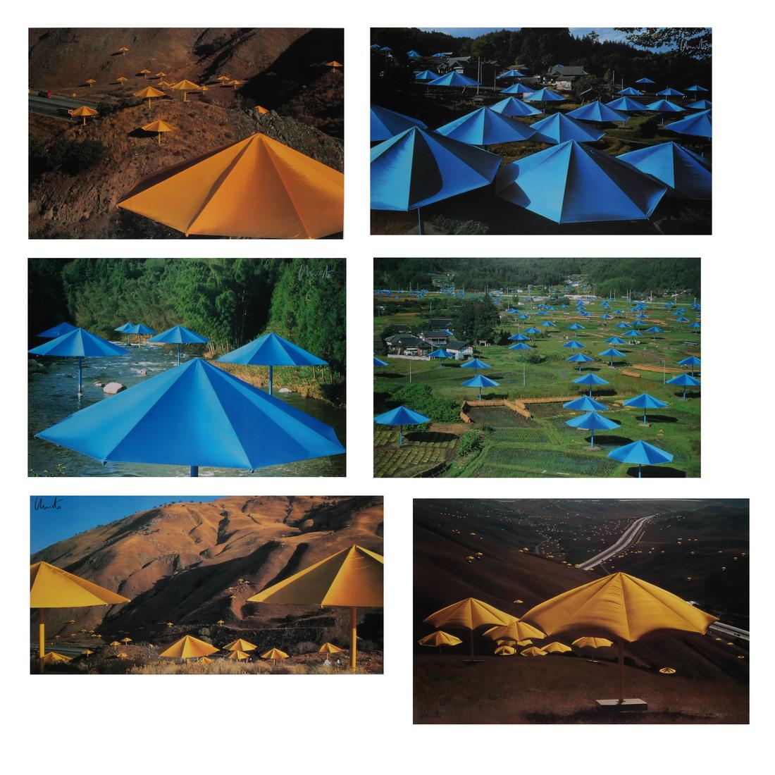 Christo: "Umbrellas" Six Posters (6) (1 of 9)