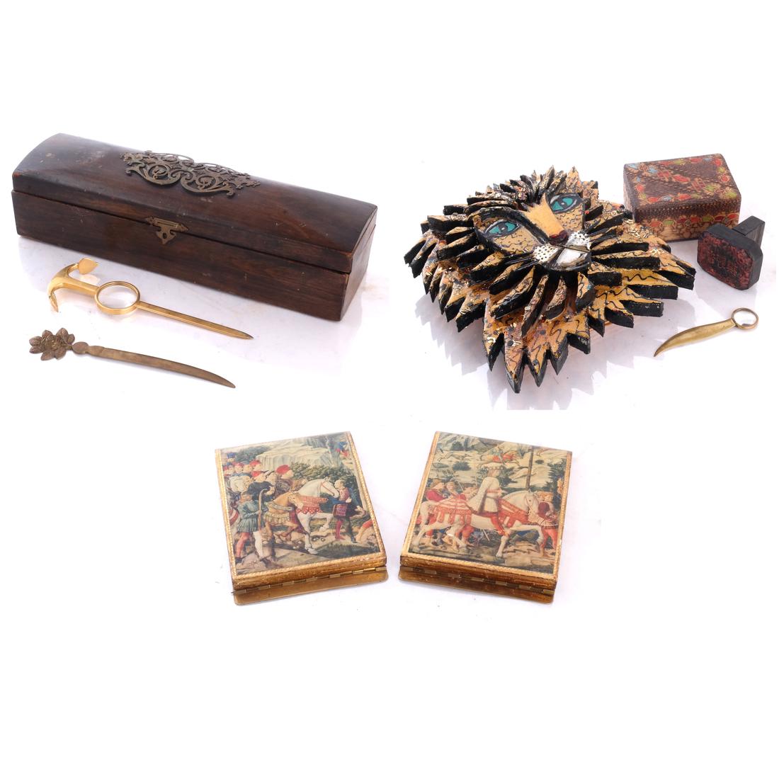 Group of Boxes, Sculpture, Letter Opener, More (1 of 5)