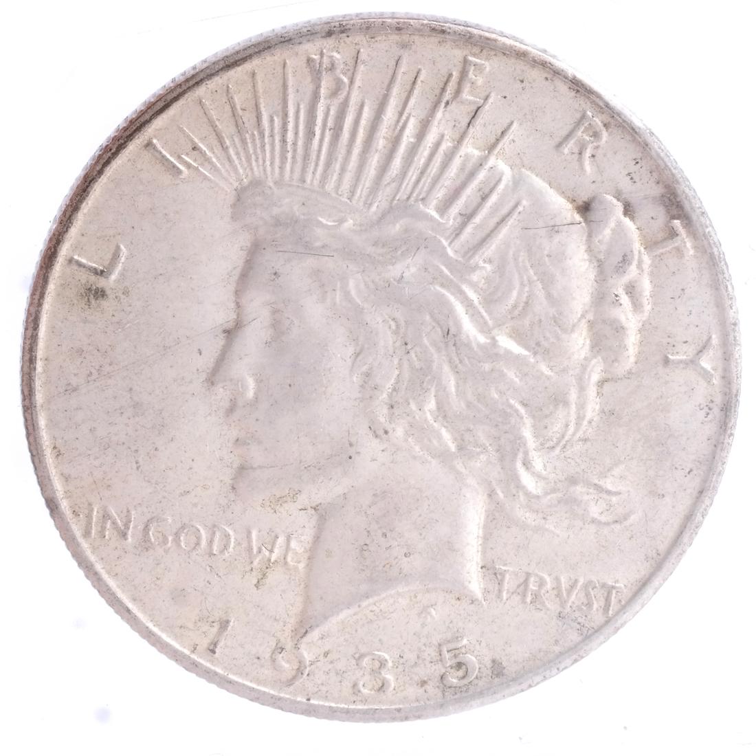 1935 S PEACE DOLLAR MS 58 (1 of 10)