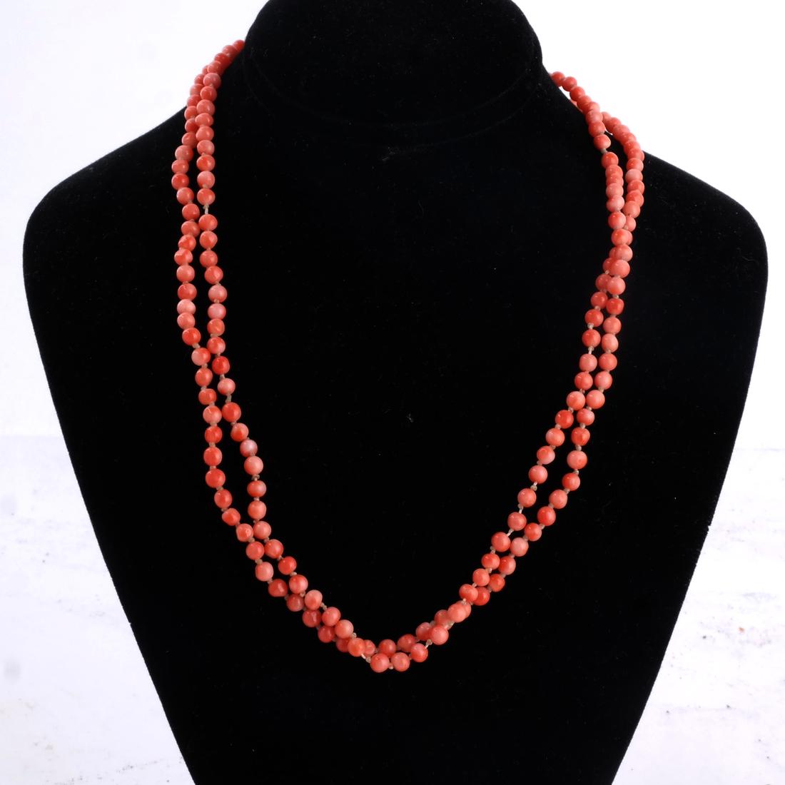 Double Coral Necklace (1 of 4)