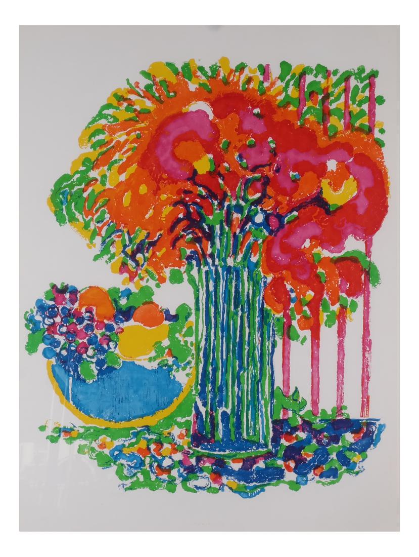 Colored Print: Still Life with Flowers (1 of 5)