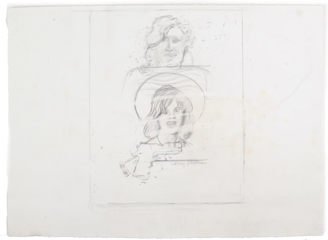 Larry Rivers: Graphite on Paper Drawing (1 of 5)