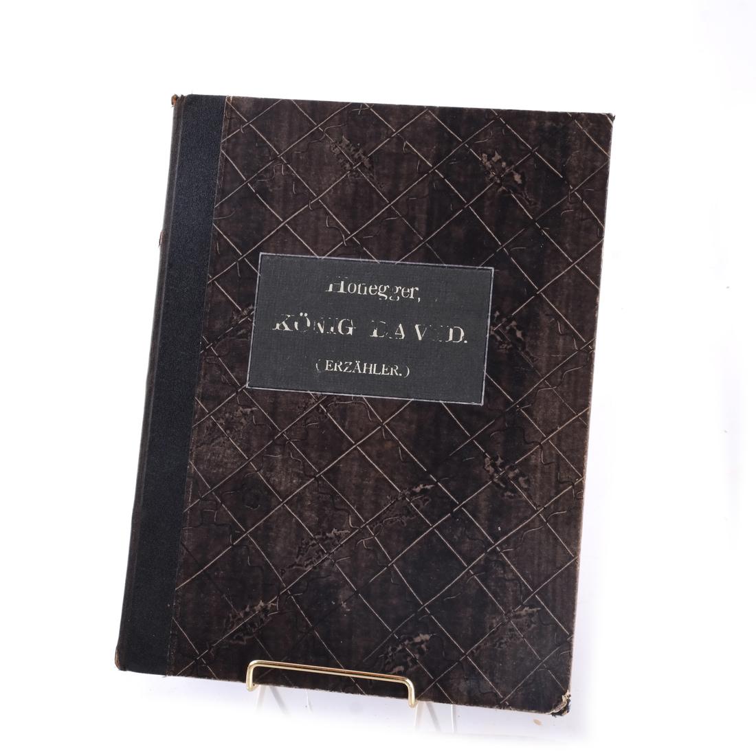 Honegger, King David, Annotated Script (1 of 5)