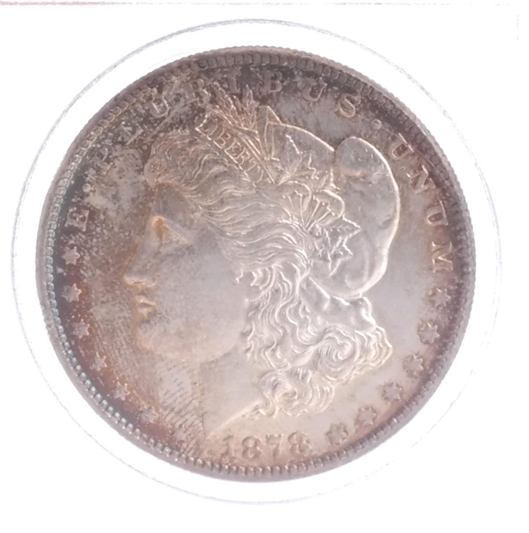 1878-S Morgan Dollar, 7 Tail Feathers (1 of 2)