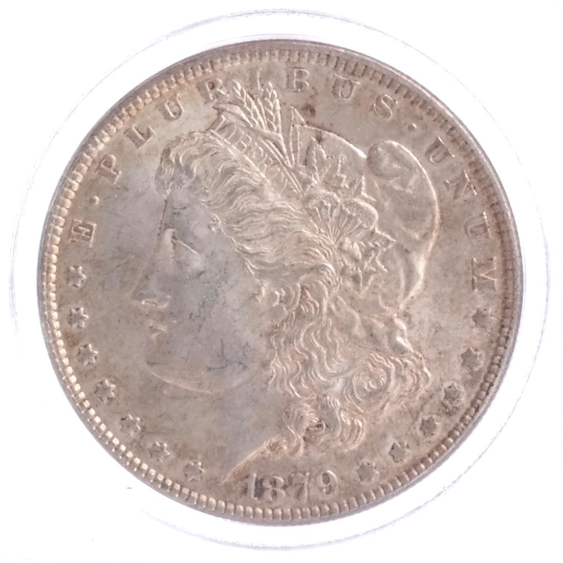 1879 Morgan Dollar, 7 Tail Feathers (1 of 2)