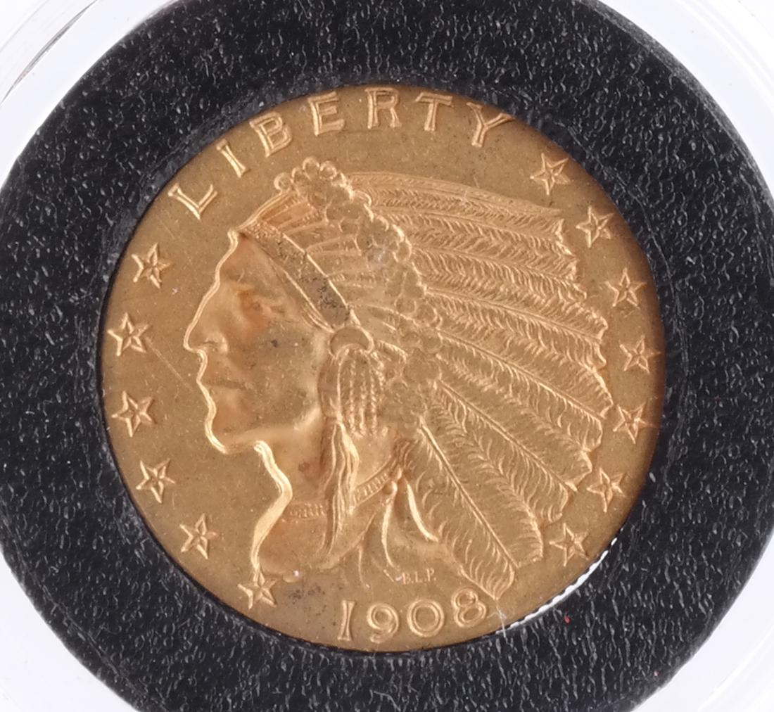 1908 $2 1/2 Gold Indian Head (1 of 2)