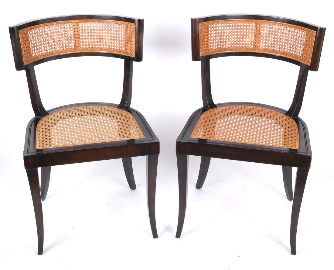 8 Modern Caned Chairs, Inscribed TEK (1 of 7)