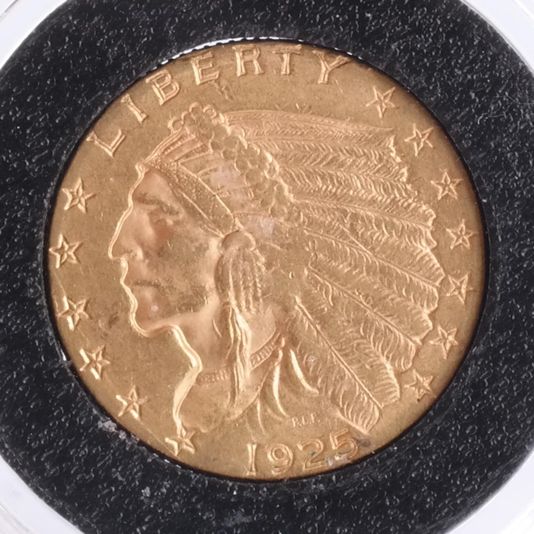 1925-D $2 1/2 Dollar Gold Indian Head (1 of 2)