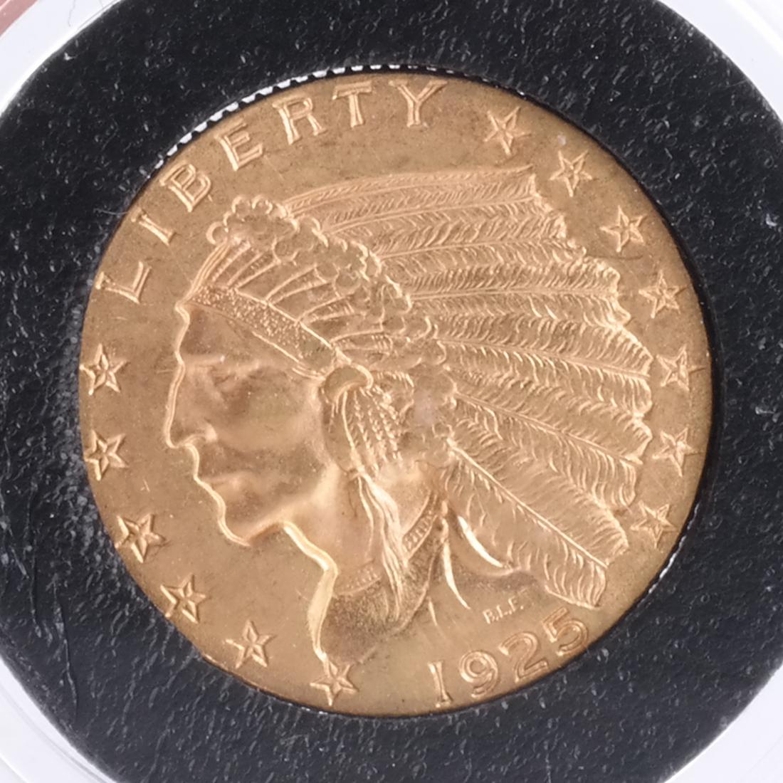 1925-D $2 1/2 Dollar Gold Indian Head (1 of 2)
