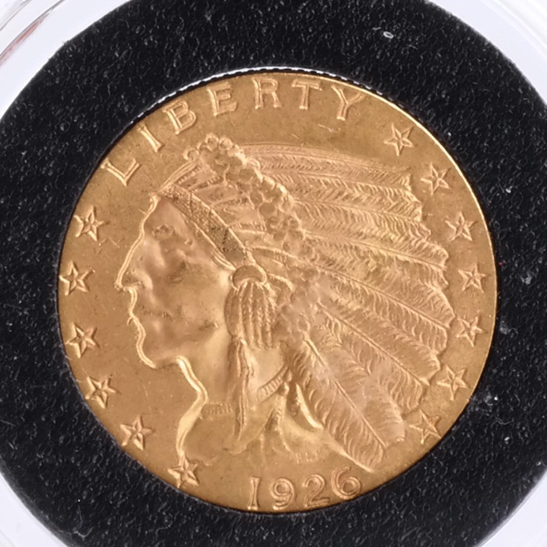 1926 $2 1/2 Dollar Gold Indian Head (1 of 2)