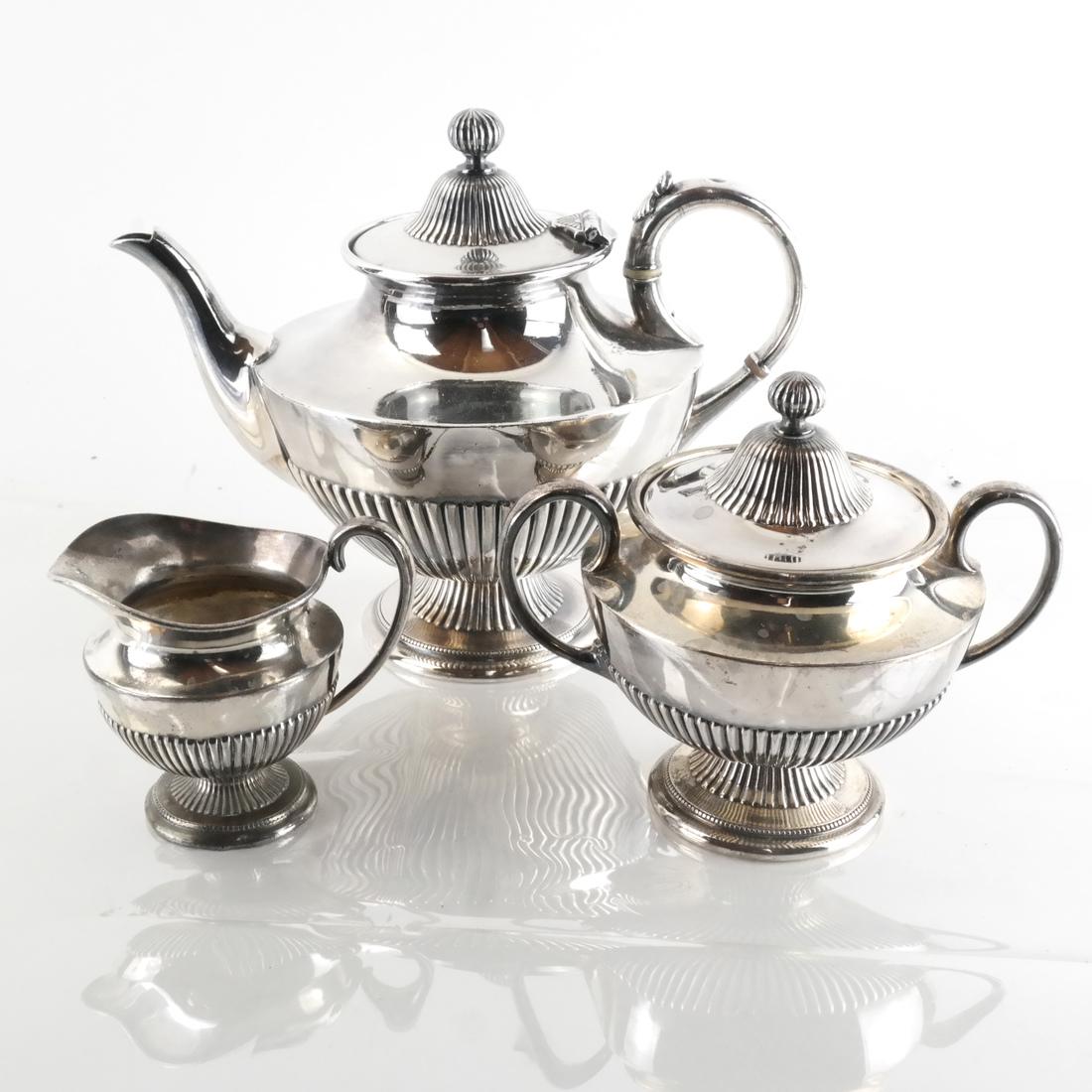James Dixon & Sons, Silver Plate Tea Service (1 of 7)