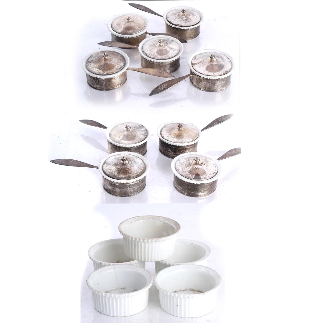 Gorham Silver Ramekin Holders, Liners (1 of 6)