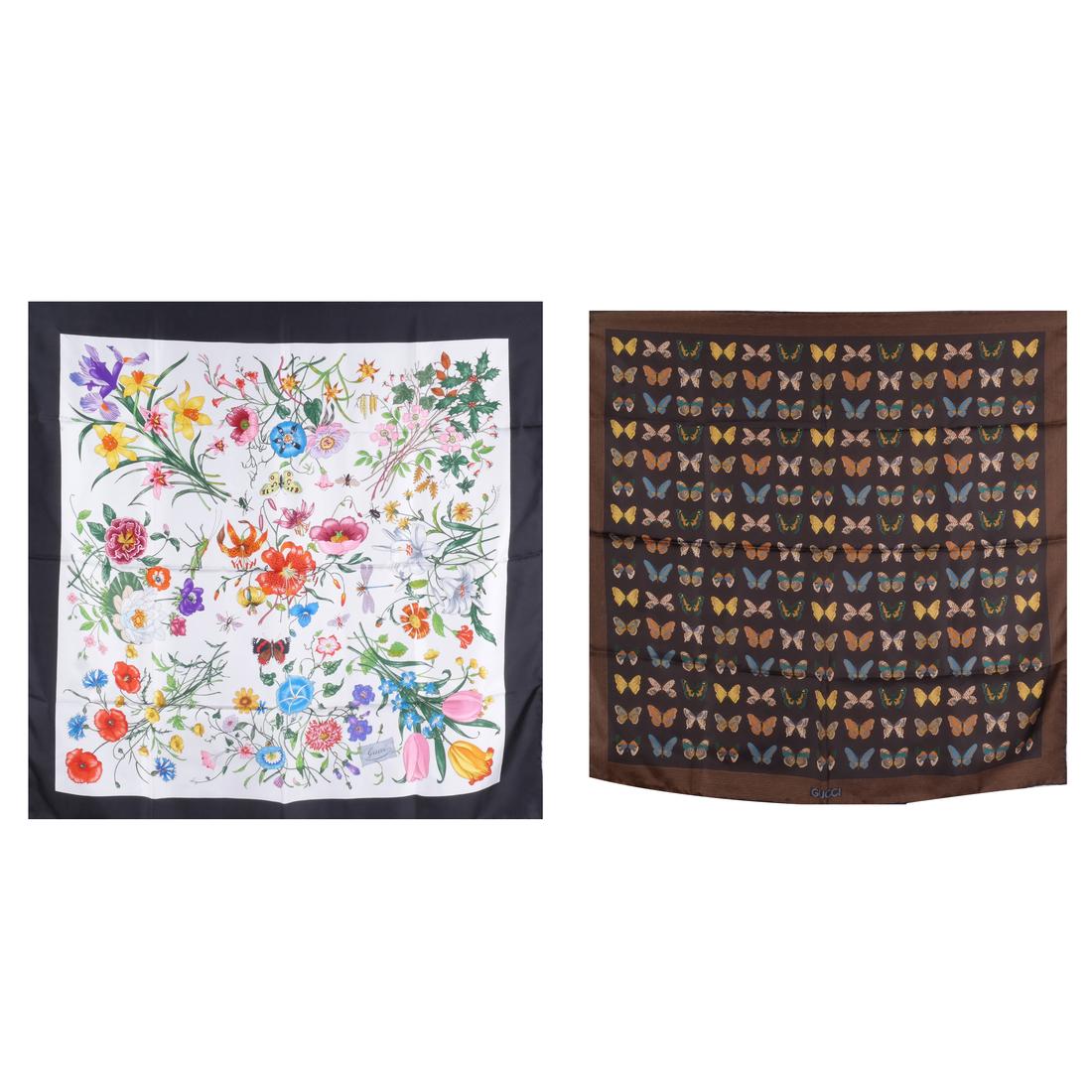2 Gucci Scarves - Butterflies & Nature (1 of 7)