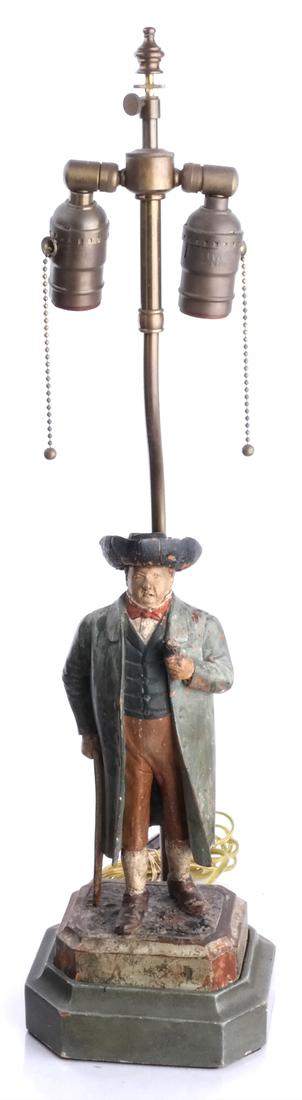 Figural Wood & Composite Lamp (1 of 4)