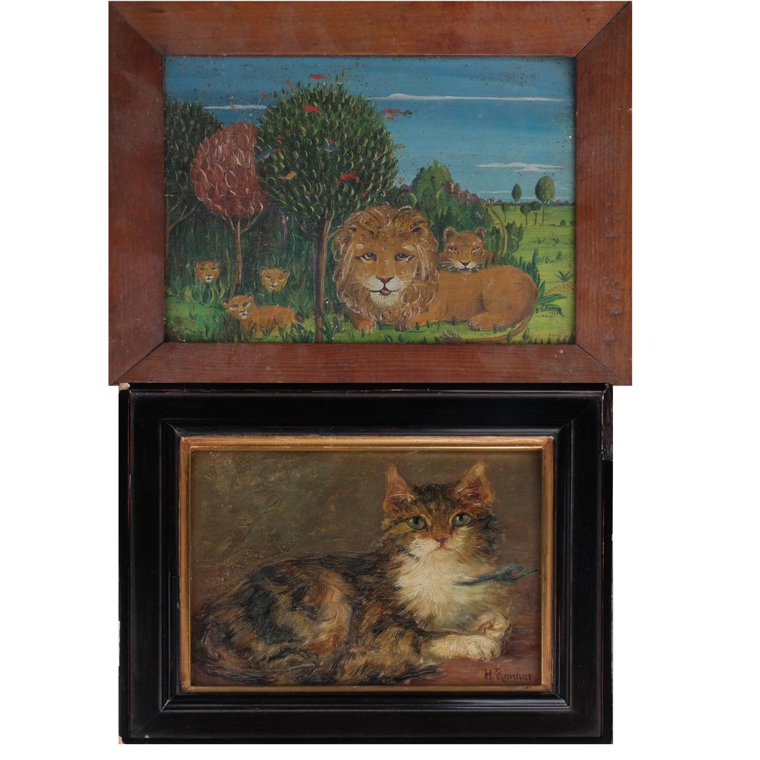 Two Paintings: H. Ronner and S. Jones (1 of 9)