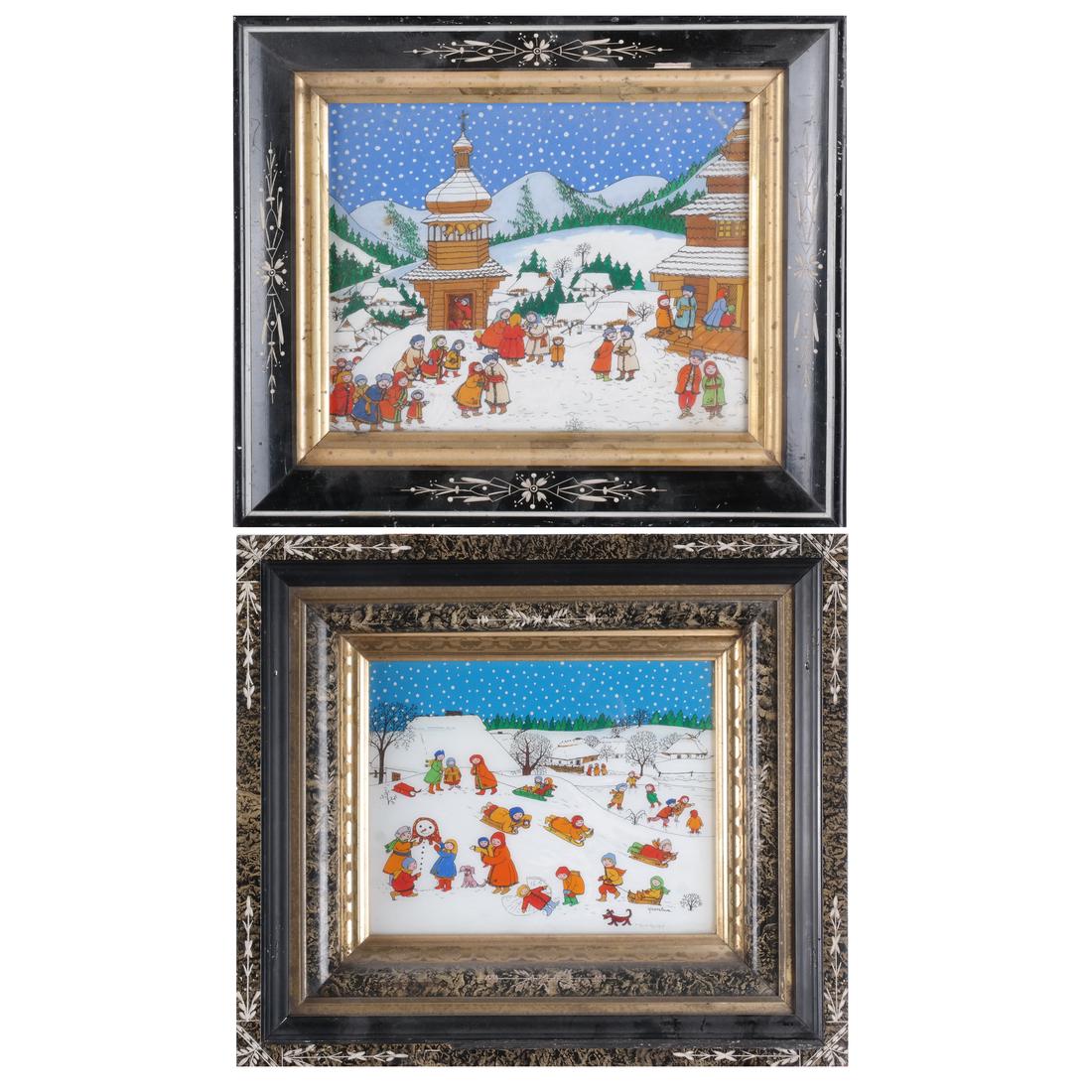 Yaroslava S. Mills - 2 Glass Paintings (1 of 9)