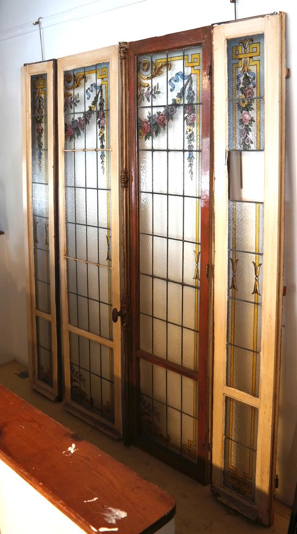 Set Of 4 Antique Stained Glass Doors Dec 15 2018 Roland Ny In Ny