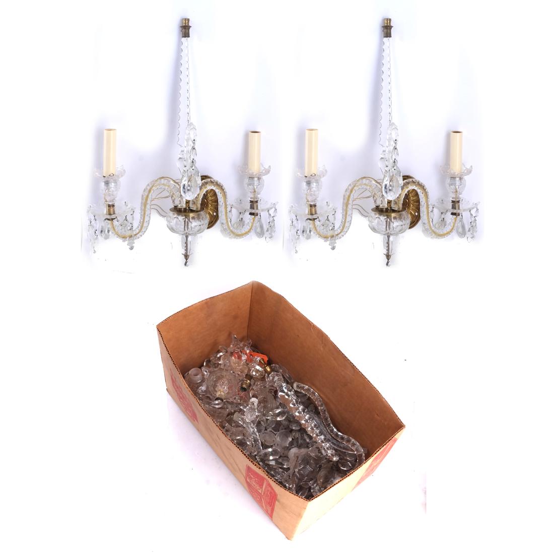 Baccarat-Manner Partial Sconces (1 of 4)