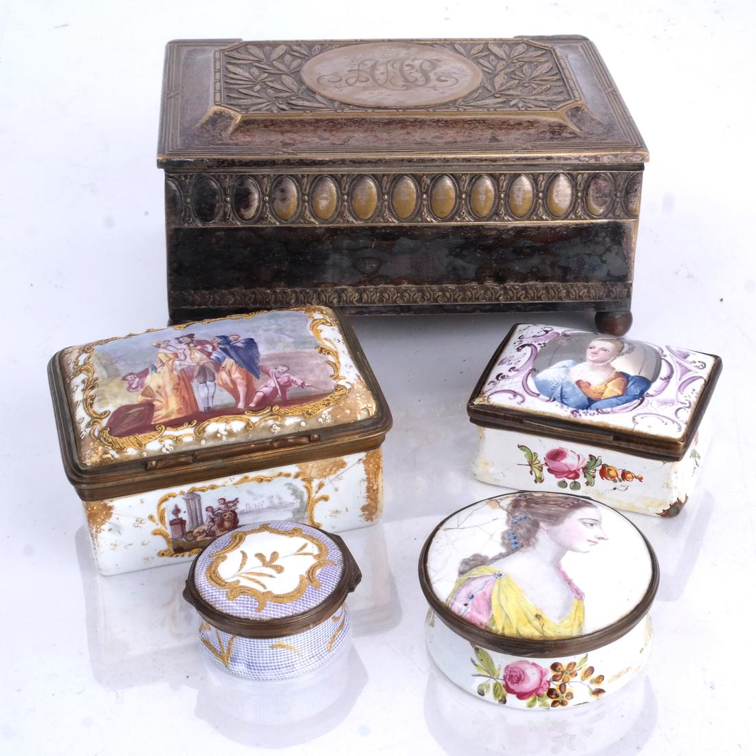 Bilston, Staffordshire Enamel Boxes (1 of 6)
