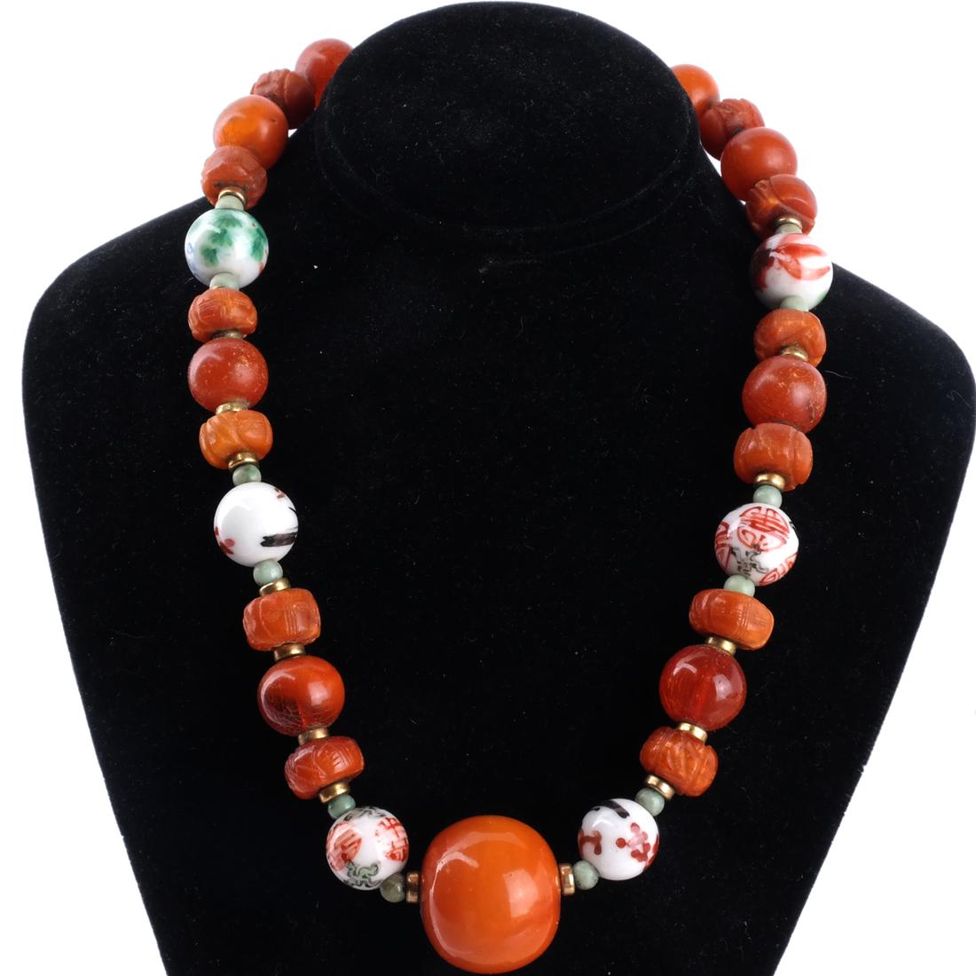 Amber Bead Necklace (1 of 3)