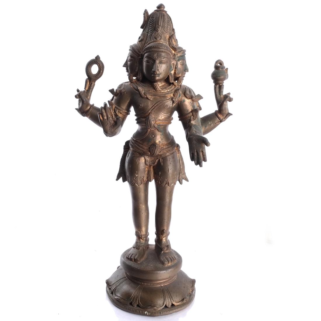 Tibetan Bronze Deity Figure (1 of 6)