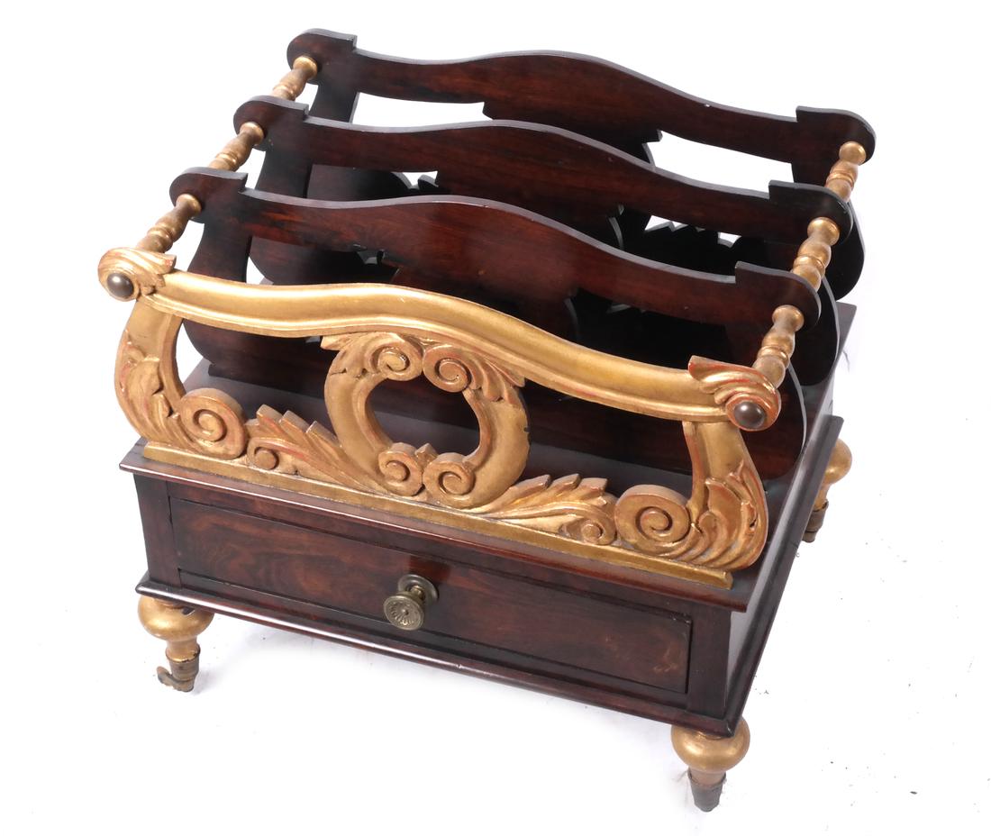 Antique English Canterbury/Magazine Stand (1 of 5)