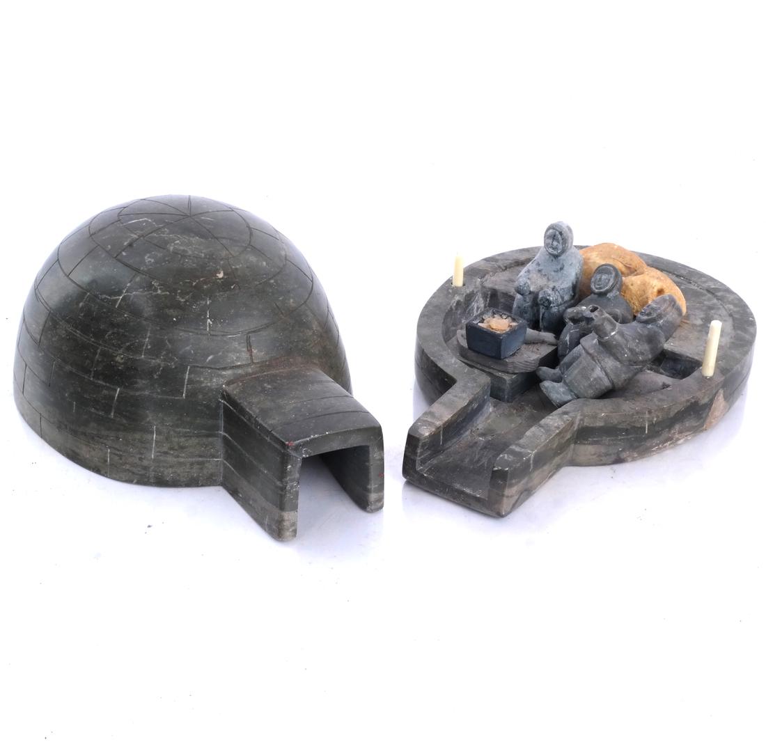 Unuit Eskimo Igloo Sculpture (1 of 5)