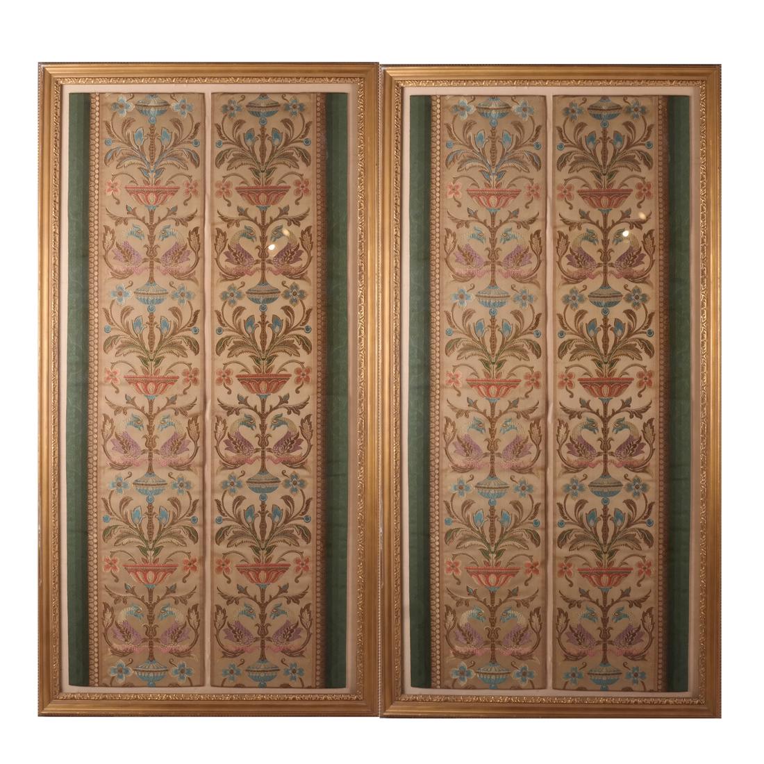 Pair of Framed Textiles/Tapestries (1 of 8)