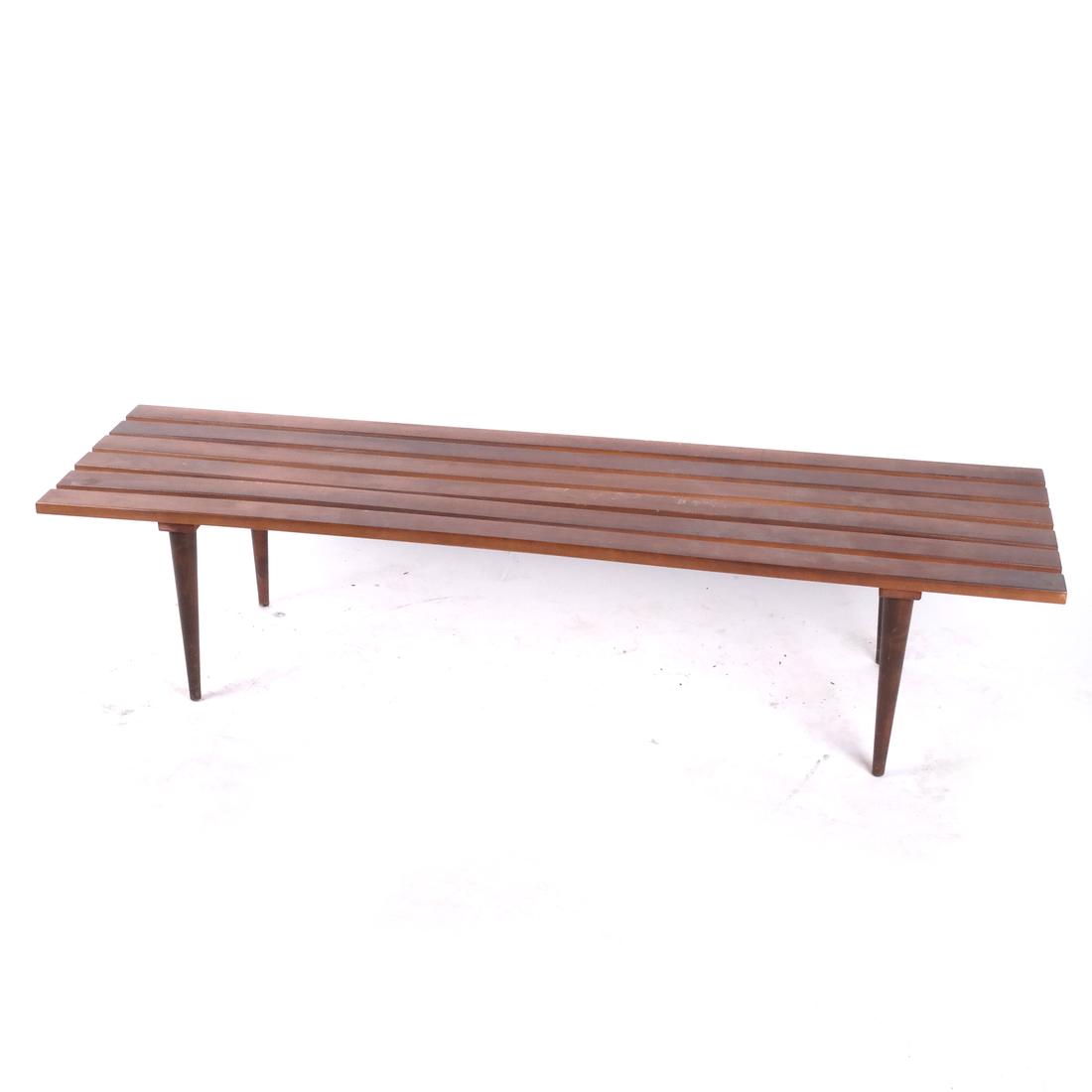 Jens Risom-Style Slat Bench (1 of 5)