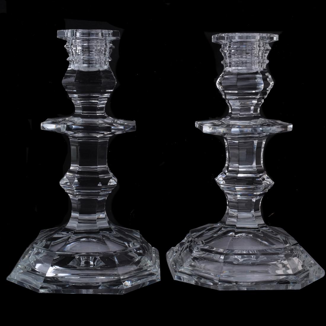 Pair of Baccarat Regence Crystal Candlesticks (1 of 3)
