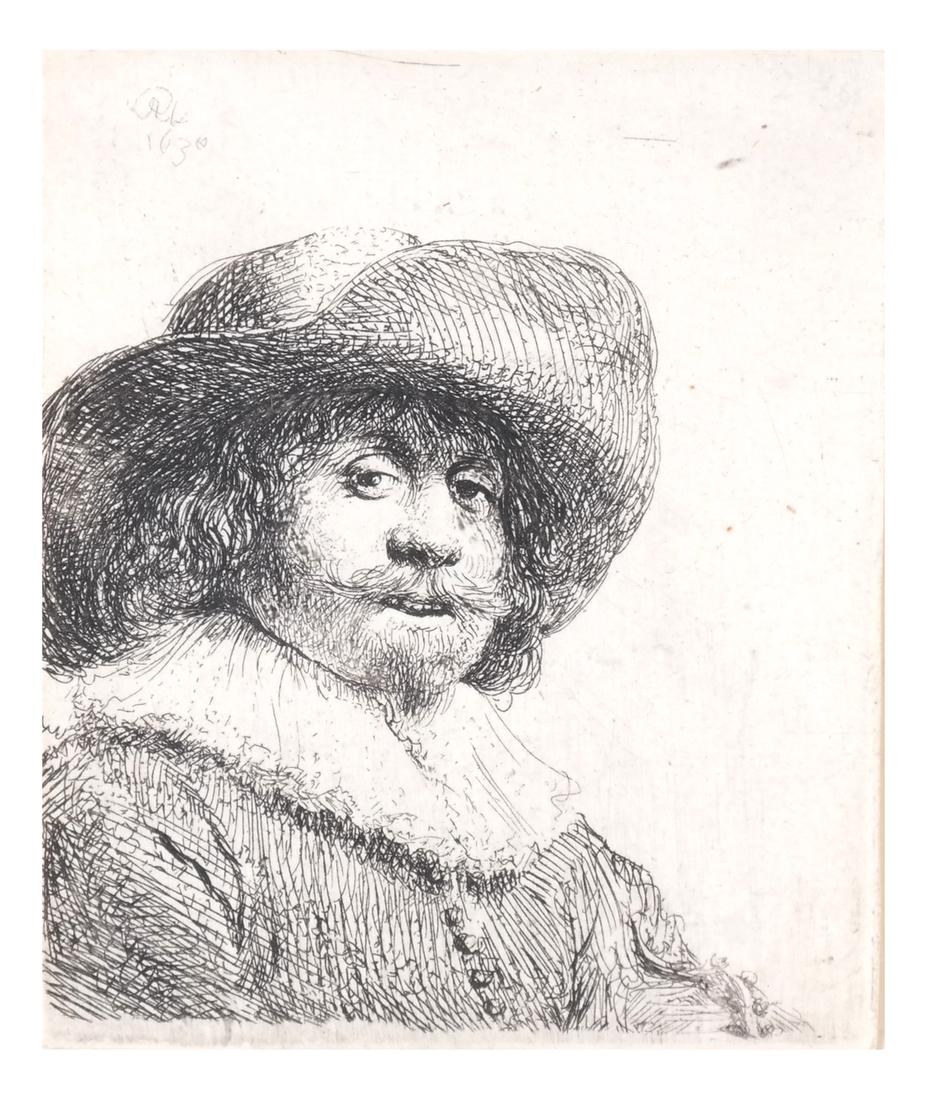 Rembrandt Van Rijn: Portrait - Etching (1 of 6)