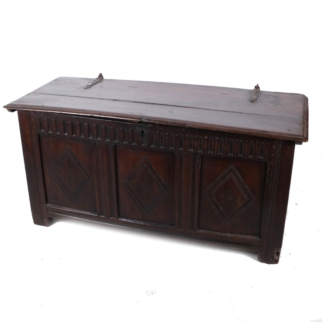 Antique Continental Cassone Trunk (1 of 6)