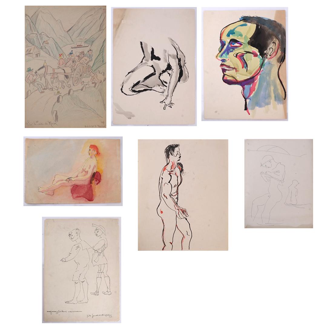 Contemporary Art: Drawings, Watercolors, more (1 of 9)