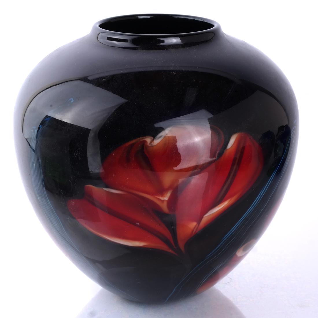 R. Safan Art Glass Vase, 1991 (1 of 4)