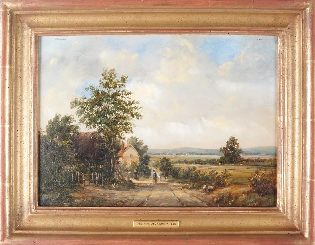 Attrib. Alfred Vickers: Landscape, O/C (1 of 7)
