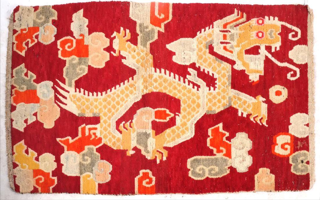 Tibetan Dragon Design Rug-Runner (1 of 6)