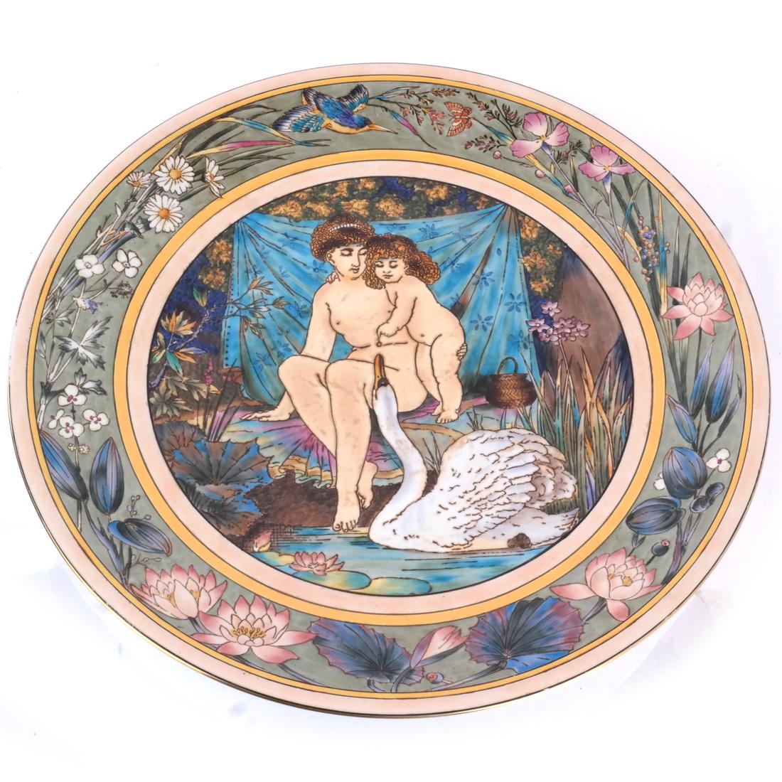 Mettlach Pottery Aesthetic Movement Dish (1 of 5)