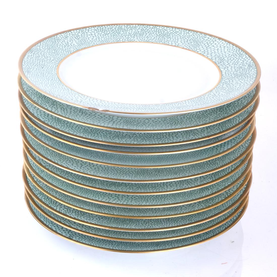 Puiforcat, Galuchat, Limoges: 12 Plates (1 of 4)