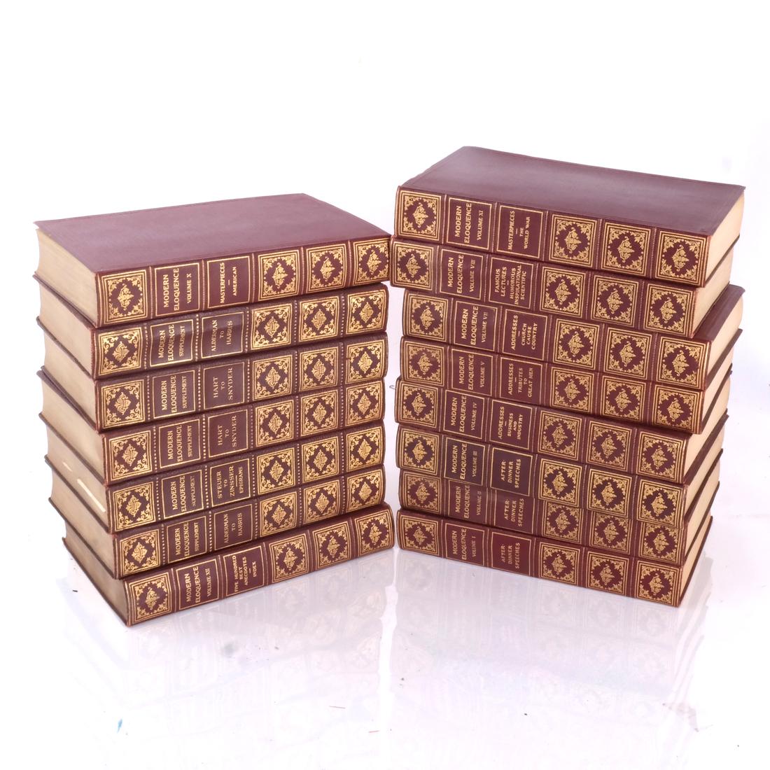 Books: Modern Eloquence, 15 Volumes (1 of 2)