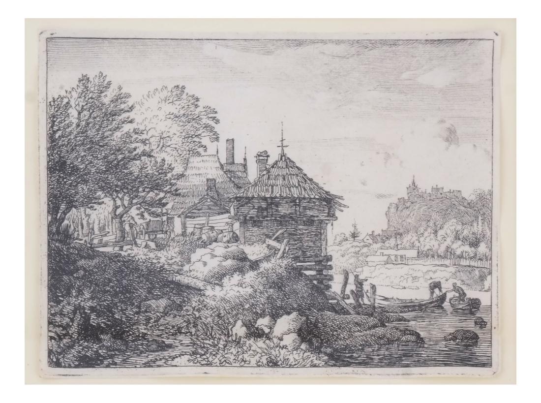 Van Everdingen: River Scene - Etching (1 of 4)