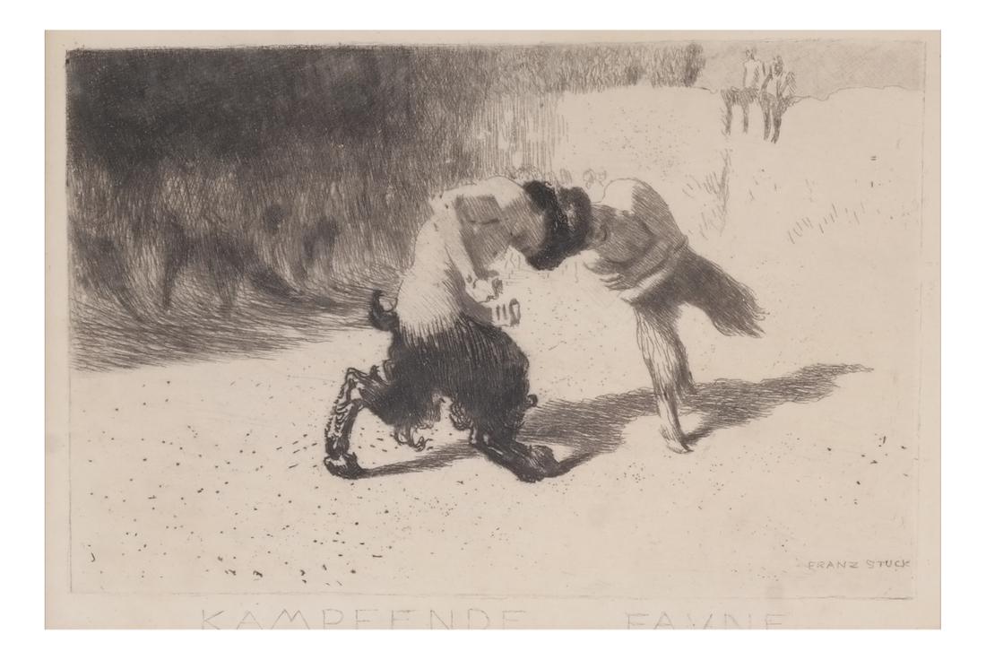 Franz Von Stuck: Kampfende - Etching (1 of 5)