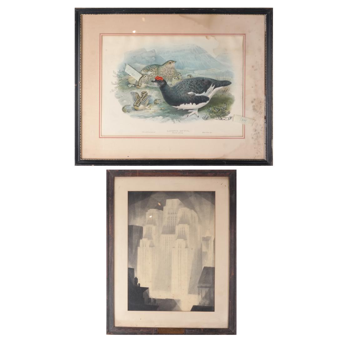 2 Prints: Graybar Building, NYC; Fowl (1 of 10)