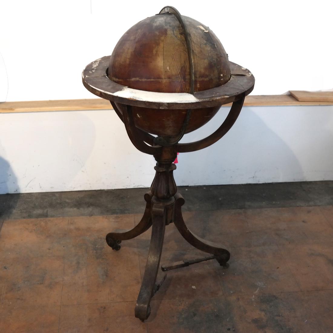 Antique American As-Is Globe In Stand (1 of 6)