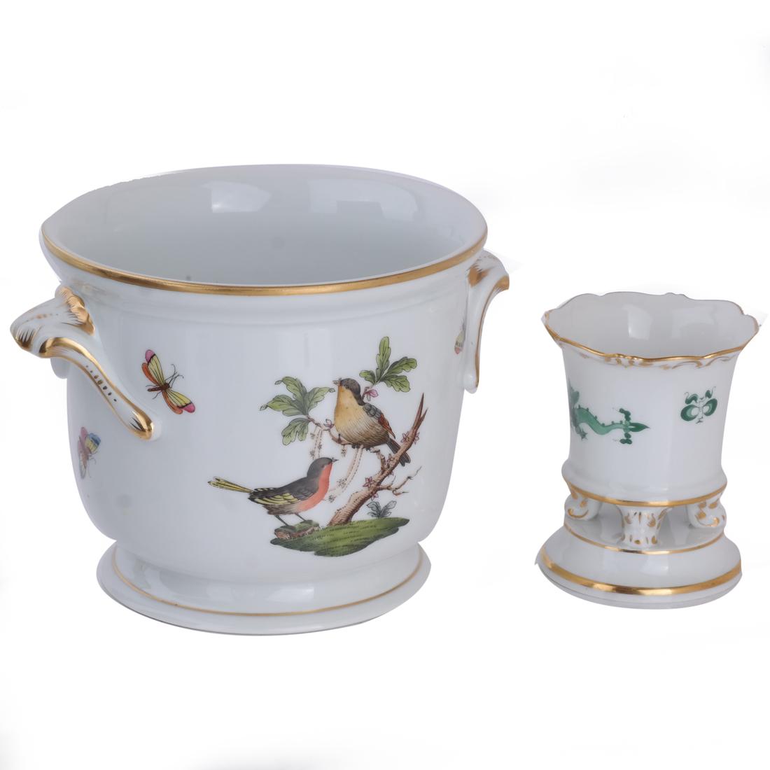 Meissen, Herend: Footed Salt, Cachepot (1 of 5)