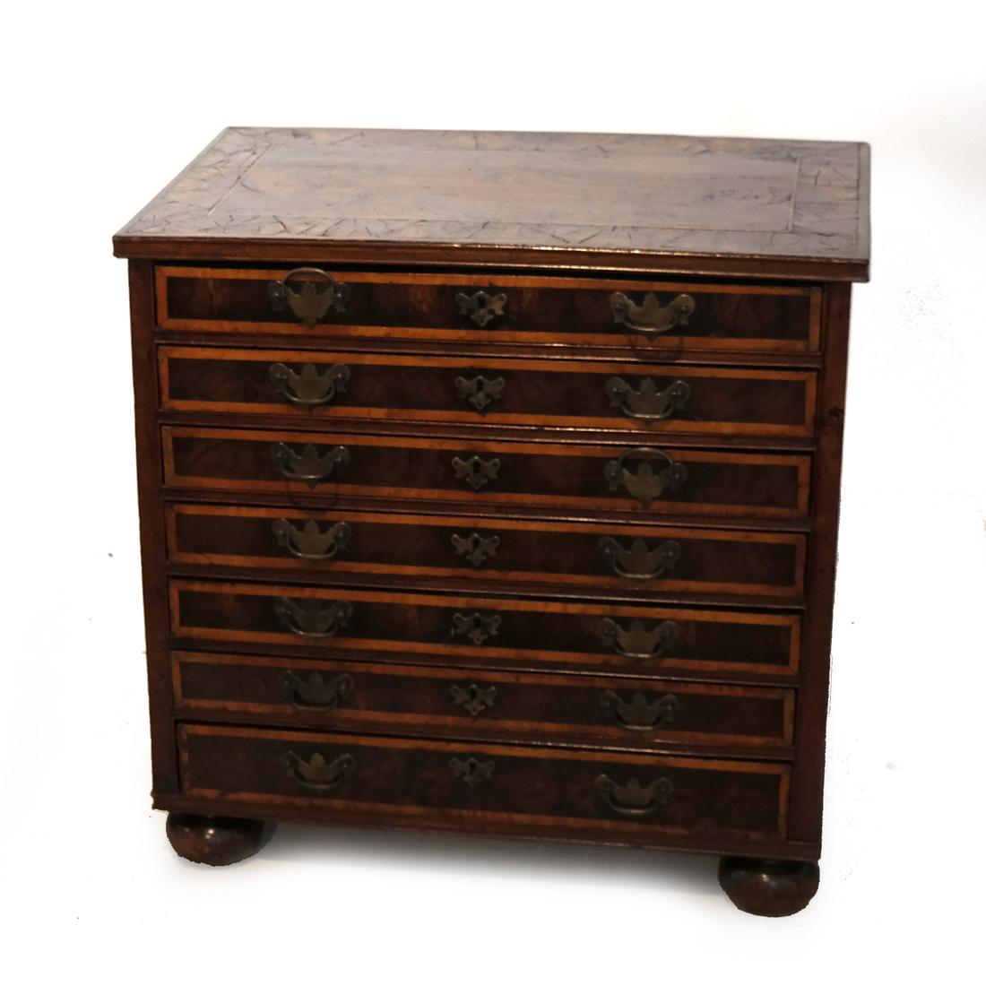 Antique Queen Anne Printer's Chest (1 of 6)