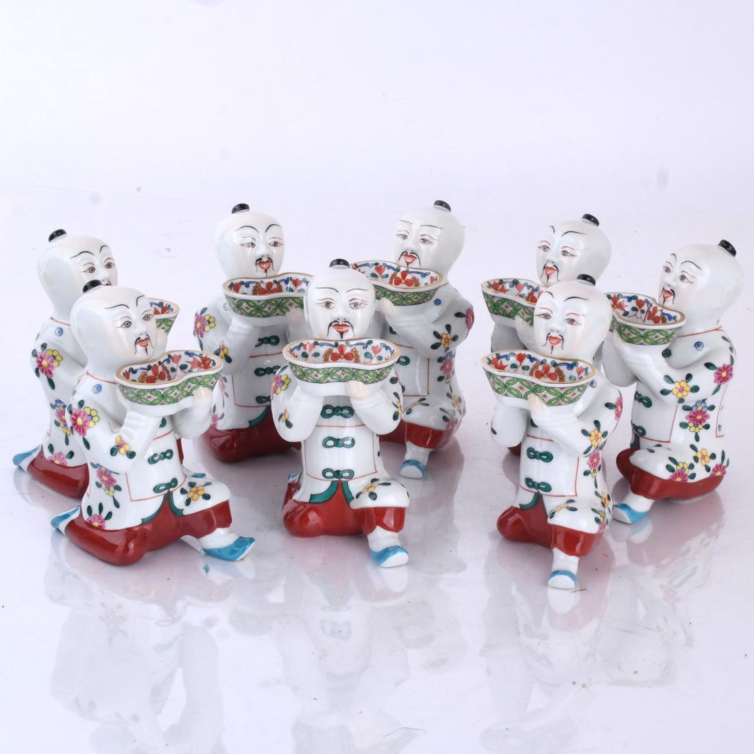 Herend Porcelain Figural Asian Salts (1 of 4)