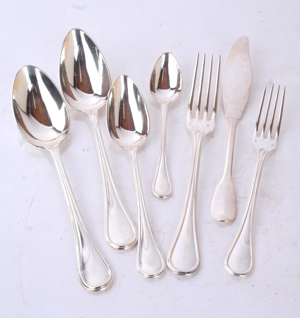 French Sterling Silver Flatware Set (1 of 5)