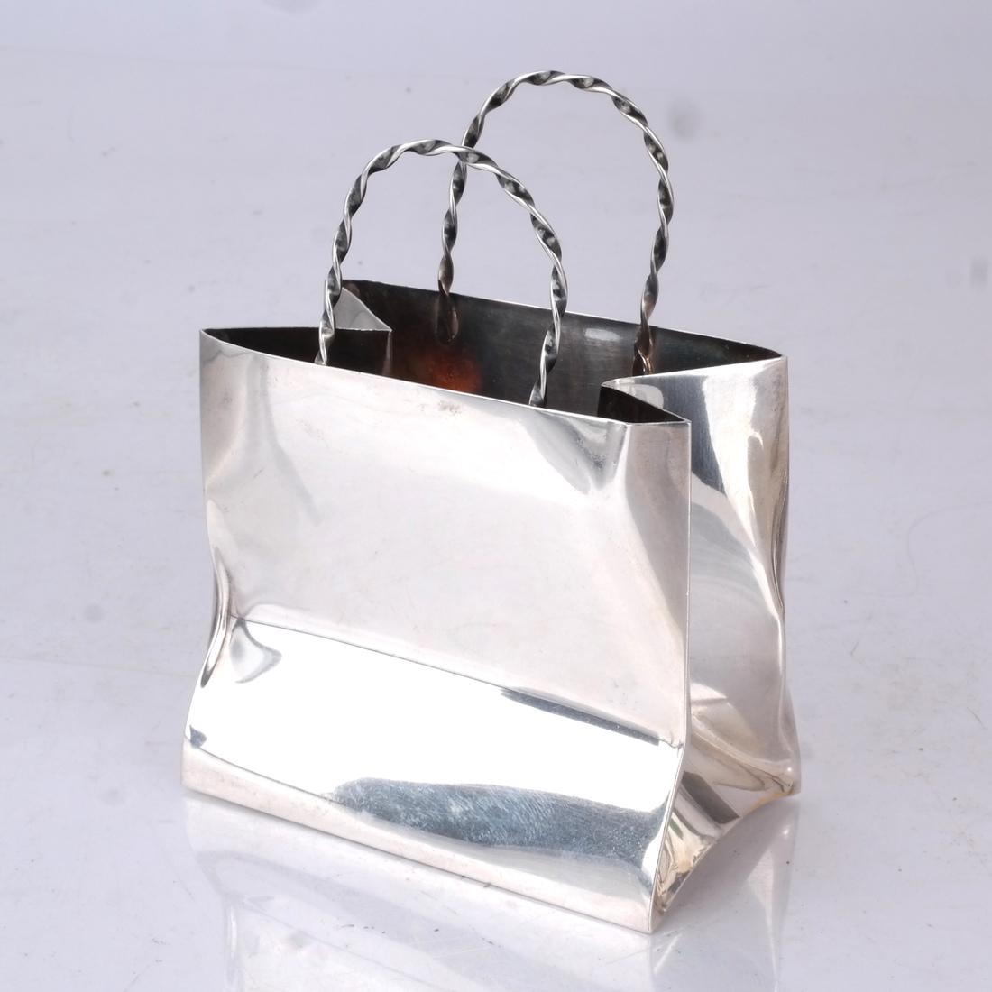 Sterling Silver Cartier Bag (1 of 4)