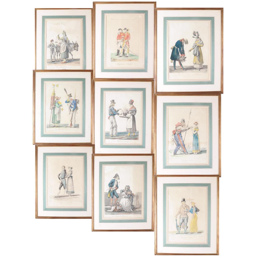 Set of Nine Color Fashion Prints (1 of 9)